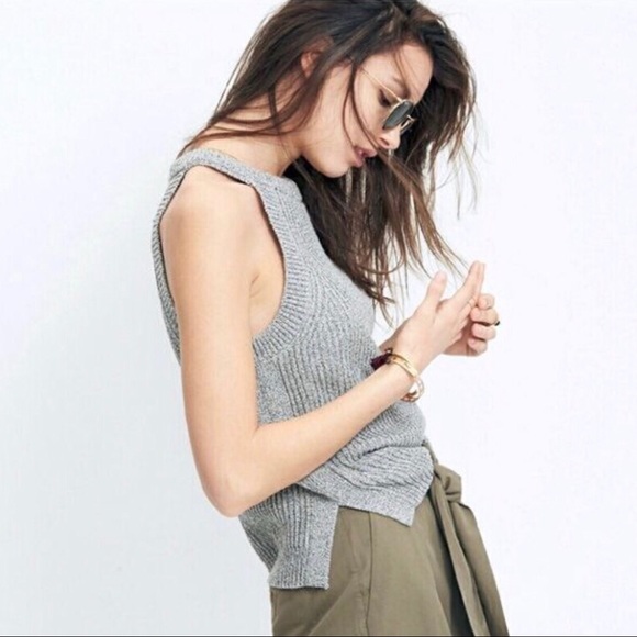 Madewell Tops - Madewell Gray Valley Sweater Tank